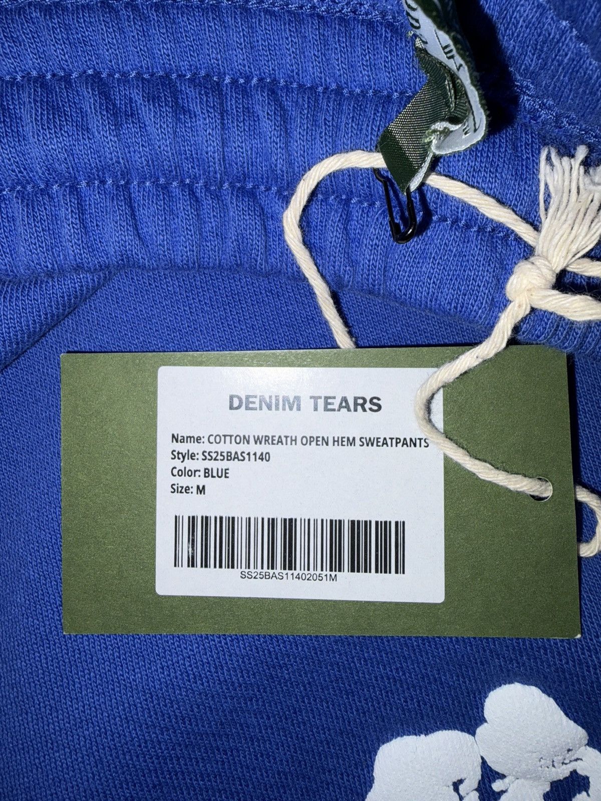 DENIM TEARS Blue Denim Tears Wreath Baggy Sweatpants Size US 34 / EU 50 - 4 Thumbnail