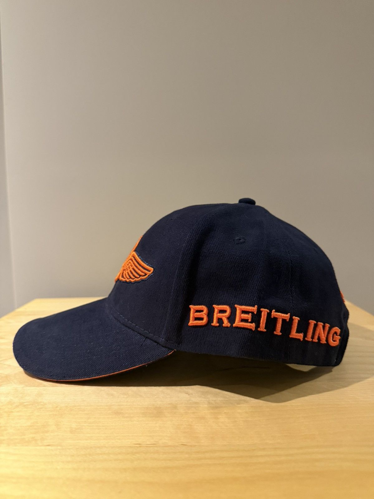 Breitling BREITLING navy and orange embroidered cap Size ONE SIZE - 4 Thumbnail