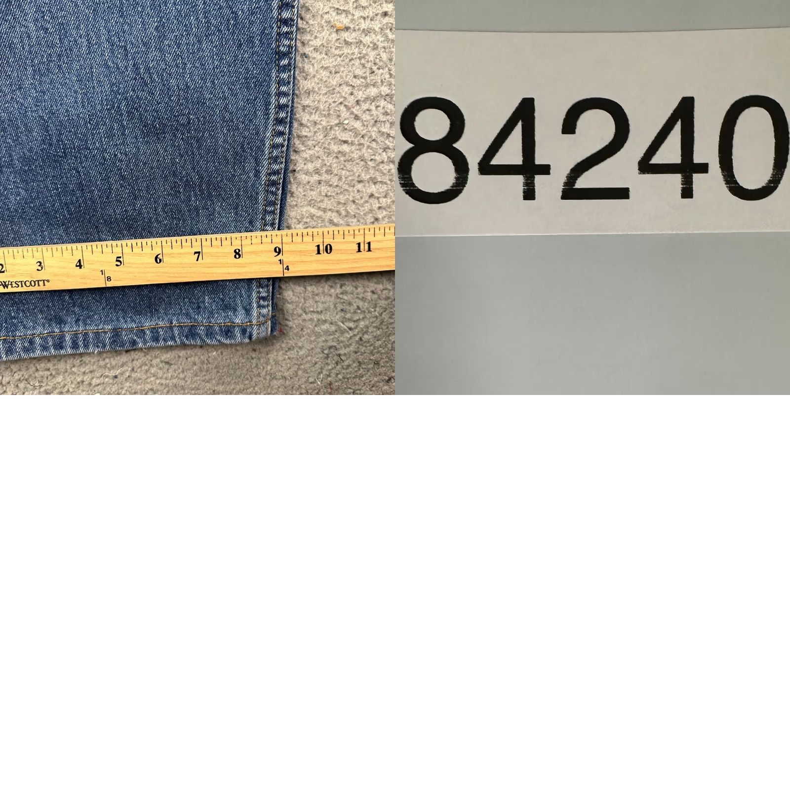 Levi's Levi's 505 Jeans Straight Men 44X32 Medium Denim 5-Pocket Relaxed Button Fly Blue Medium Wash EUC Size US 44 / EU 60 - 8 Thumbnail