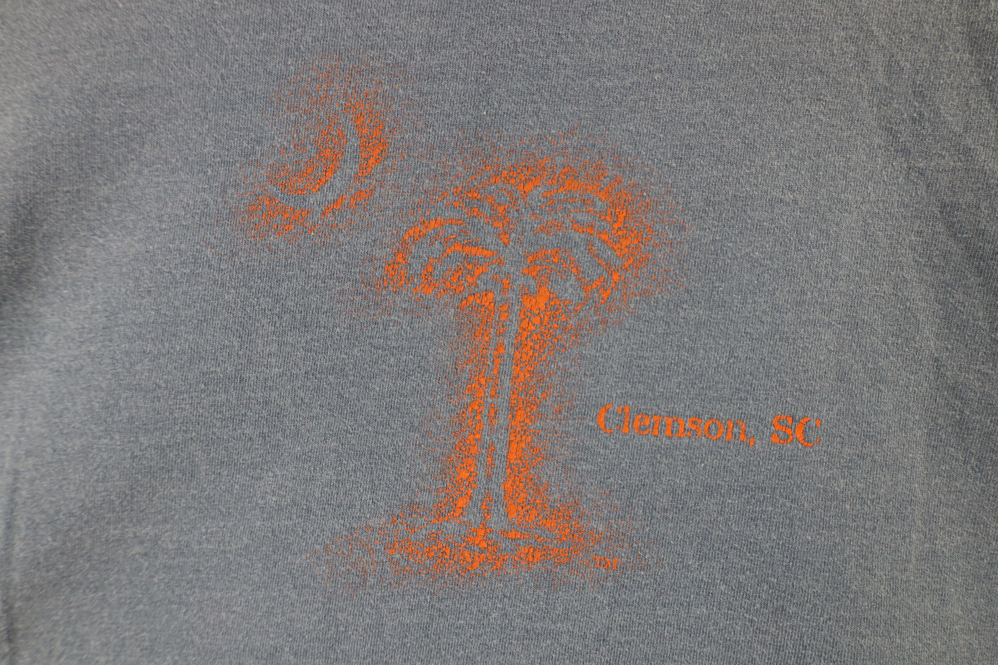 Vintage Vintage 90s Clemson Carolina Long Sleeve T-Shirt Blue USA Size US XL / EU 56 / 4 - 10 Thumbnail