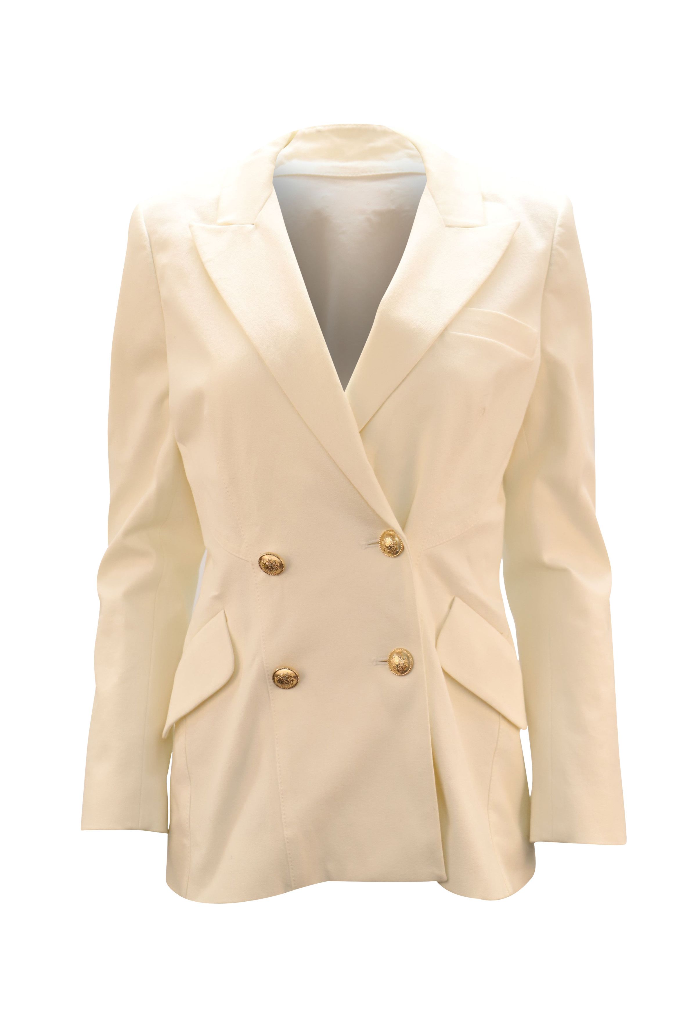 Derek Lam 10 Crosby Derek Lam 10 Crosby Rodeo Blazer in White Cotton Size XXS / US 00 / IT 34 - 1 Thumbnail
