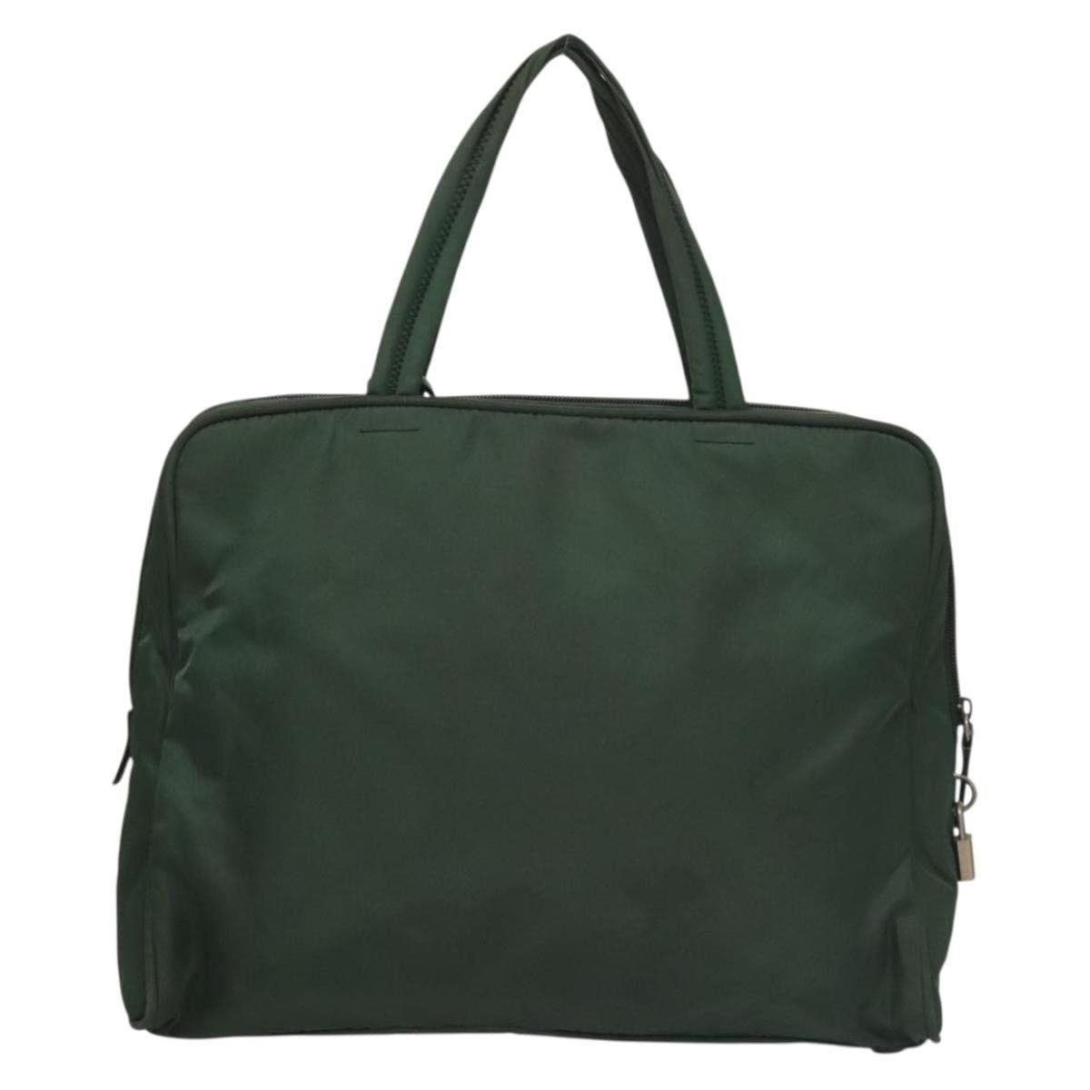 Prada PRADA Hand Bag Nylon Khaki Silver Size ONE SIZE - 3 Thumbnail