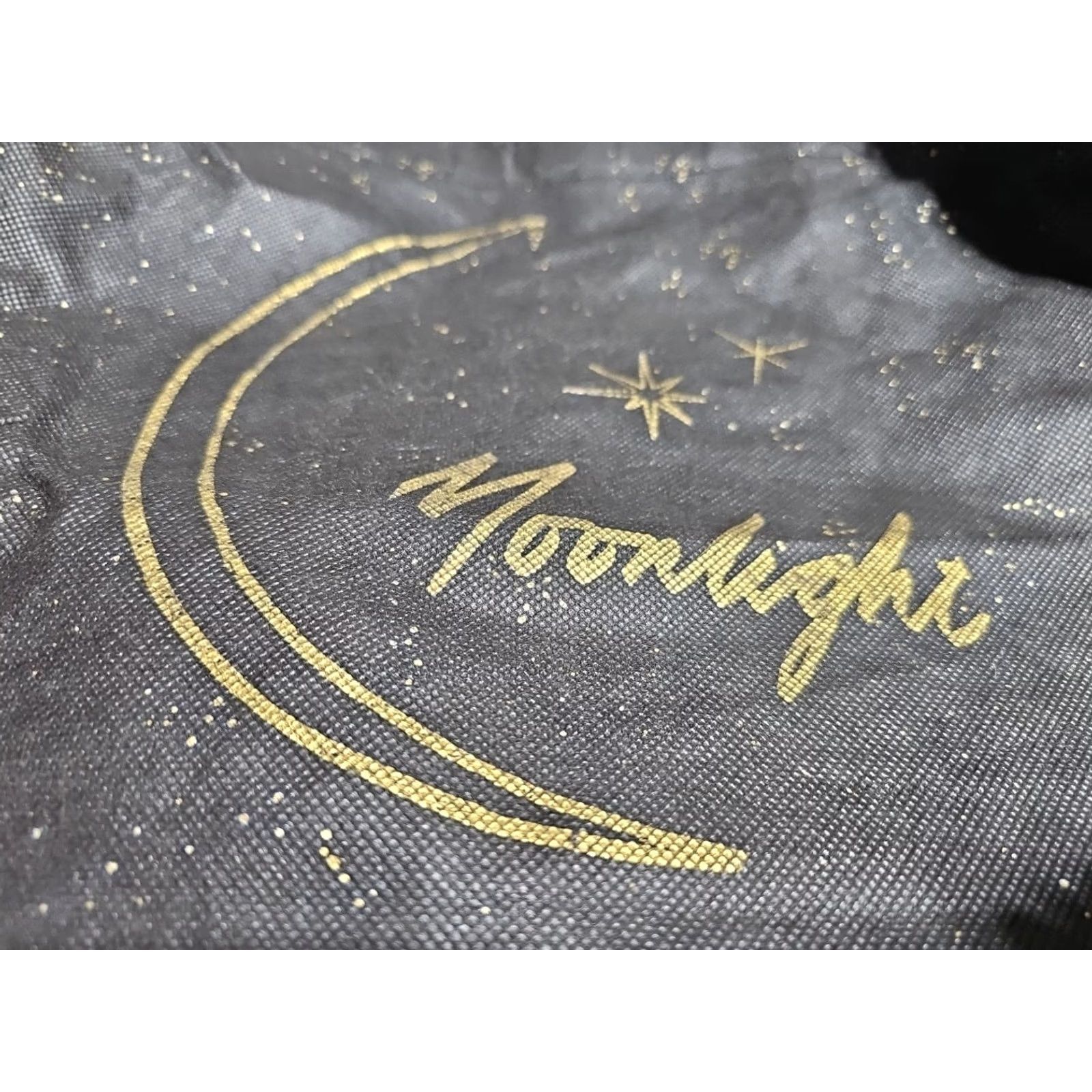 The Kooples The Kooples Paris MOONLIGHT Tote Bag Medium Black Lightweight ReUsuable Graphic Print Logo Womens Size ONE SIZE - 4 Thumbnail