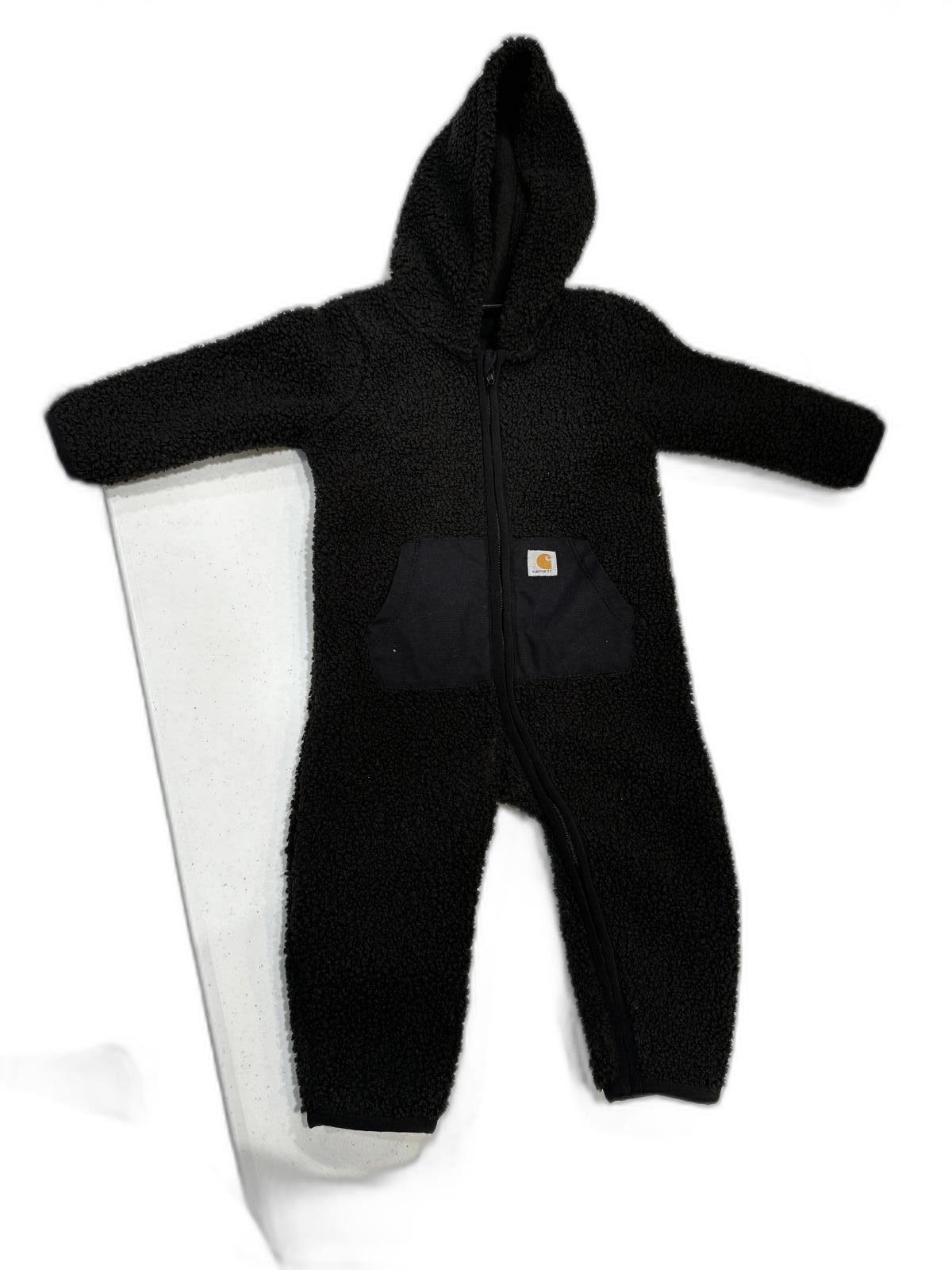 Carhartt Carhartt Kids' Black Sherpa Fleece Hooded Bunting Suit Size US XXS / EU 40 - 1 Thumbnail