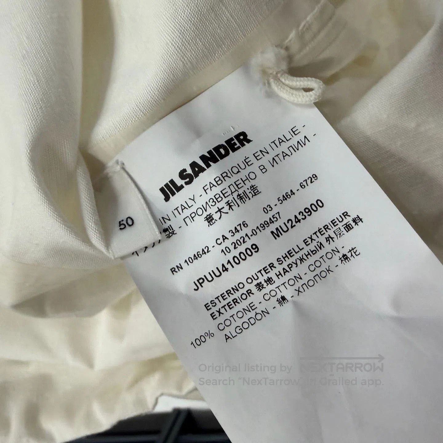 Jil Sander Jil Sander White Hooded Coat. Size US M / EU 48-50 / 2 - 3 Thumbnail
