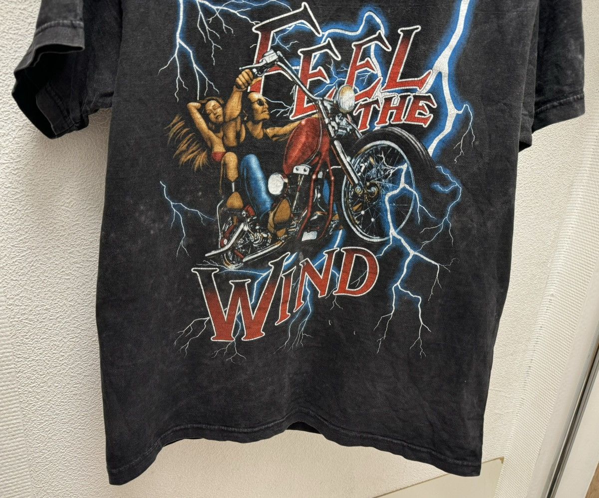 Band Tees Vintage American Thunder “ feel the wind “ t-shirt L band Size US L / EU 52-54 / 3 - 4 Thumbnail