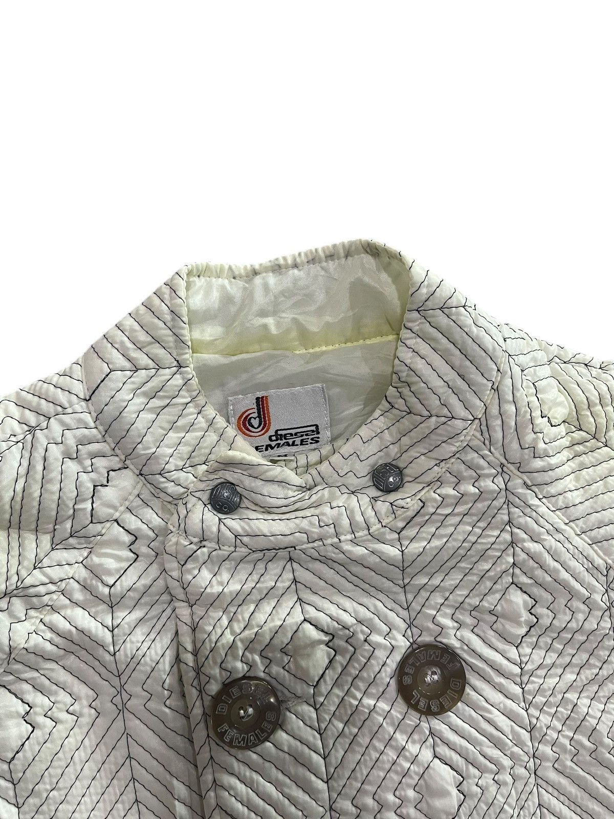 Diesel Vintage 90s Diesel Female Double Breasted Coat Size M / US 6-8 / IT 42-44 - 10 Thumbnail
