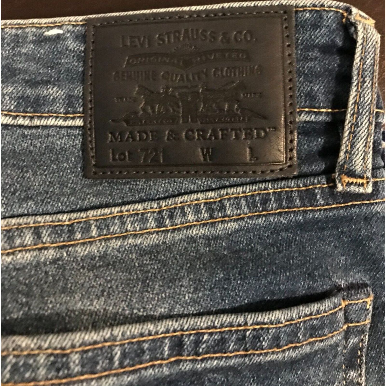 Levi's Anthropologie Levi's 721 High-Rise Skinny Embroidered Jeans Size 28" / US 6 / IT 42 - 6 Thumbnail