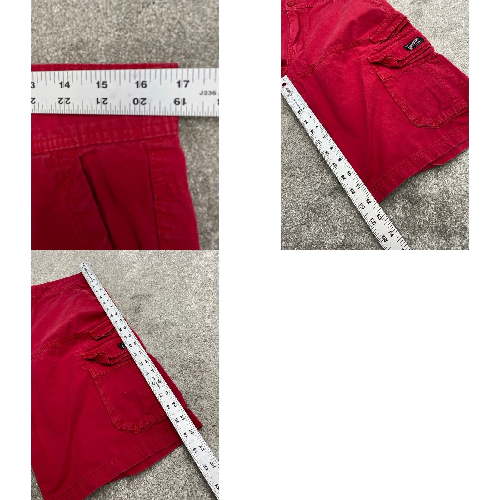 Rocawear VTG Rocawear Cargo Shorts Mens 32x12 Red 7-Pockets 100% Cotton 5587 Cargo Shorts Mens Red 90s Grunge Hip Hop Rocawear Size US 32 / EU 48 - 8 Thumbnail