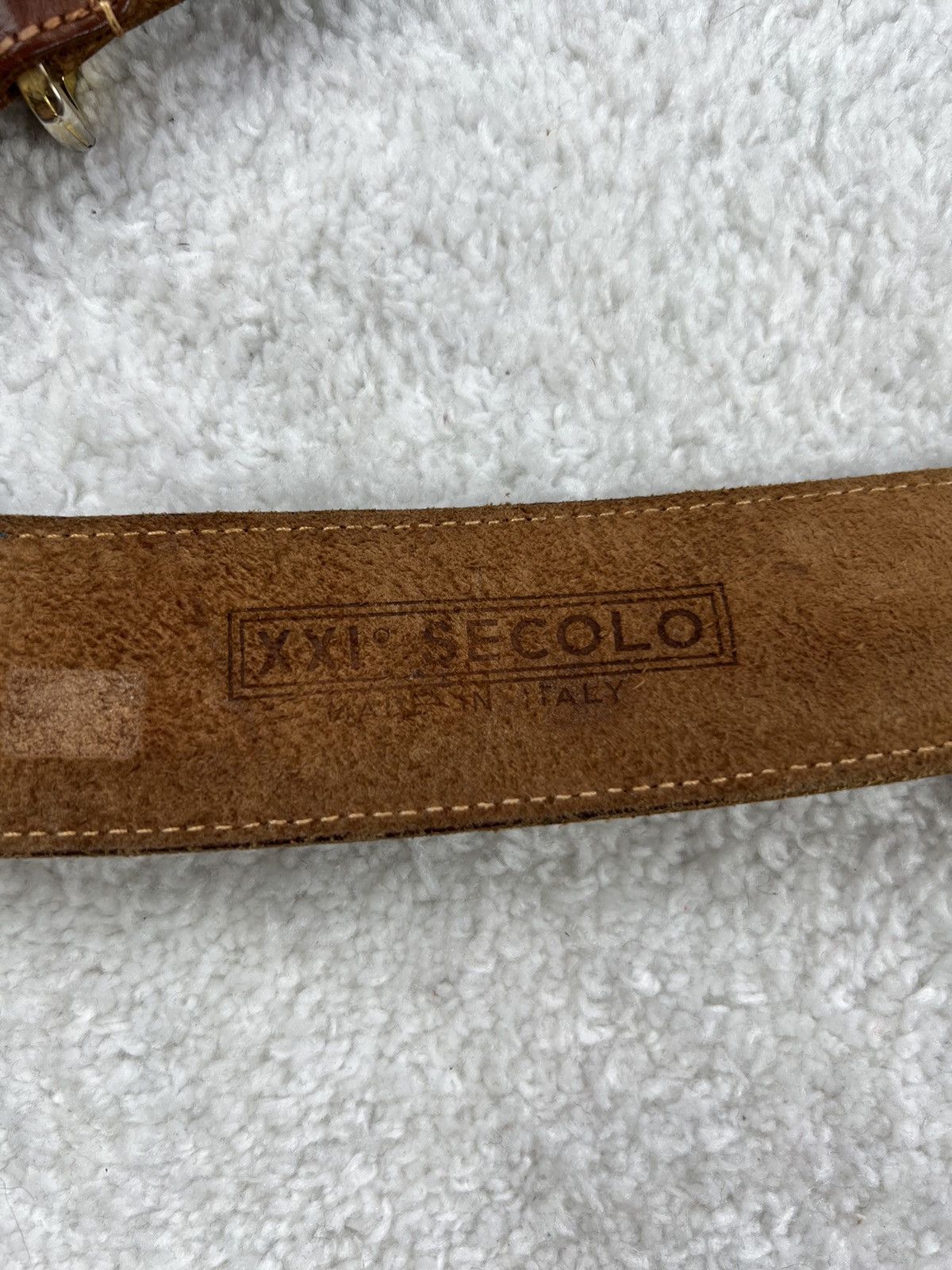 Vintage Vintage XX Secolo Italy Luxury Brown Belt Size ONE SIZE - 8 Thumbnail