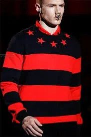 Givenchy Givenchy Classic Black and Red Five-Star Sweatshirt Size US M / EU 48-50 / 2 - 1 Thumbnail