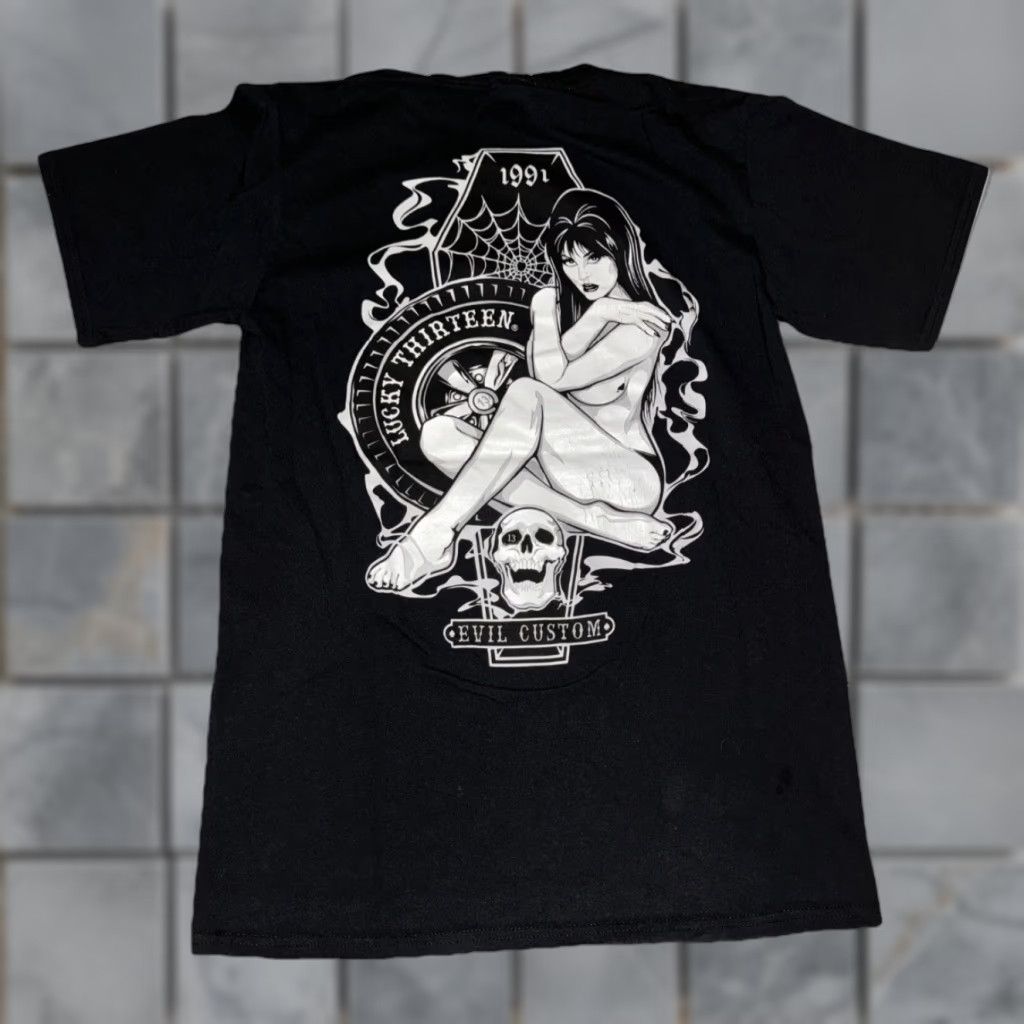 Vintage Lucky 13 T-Shirt Black S Mens Graphic Print Short Sleeve Vintage? (Note: Ensure no extra words; re-evaluate) Size US S / EU 44-46 / 1 - 1 Thumbnail
