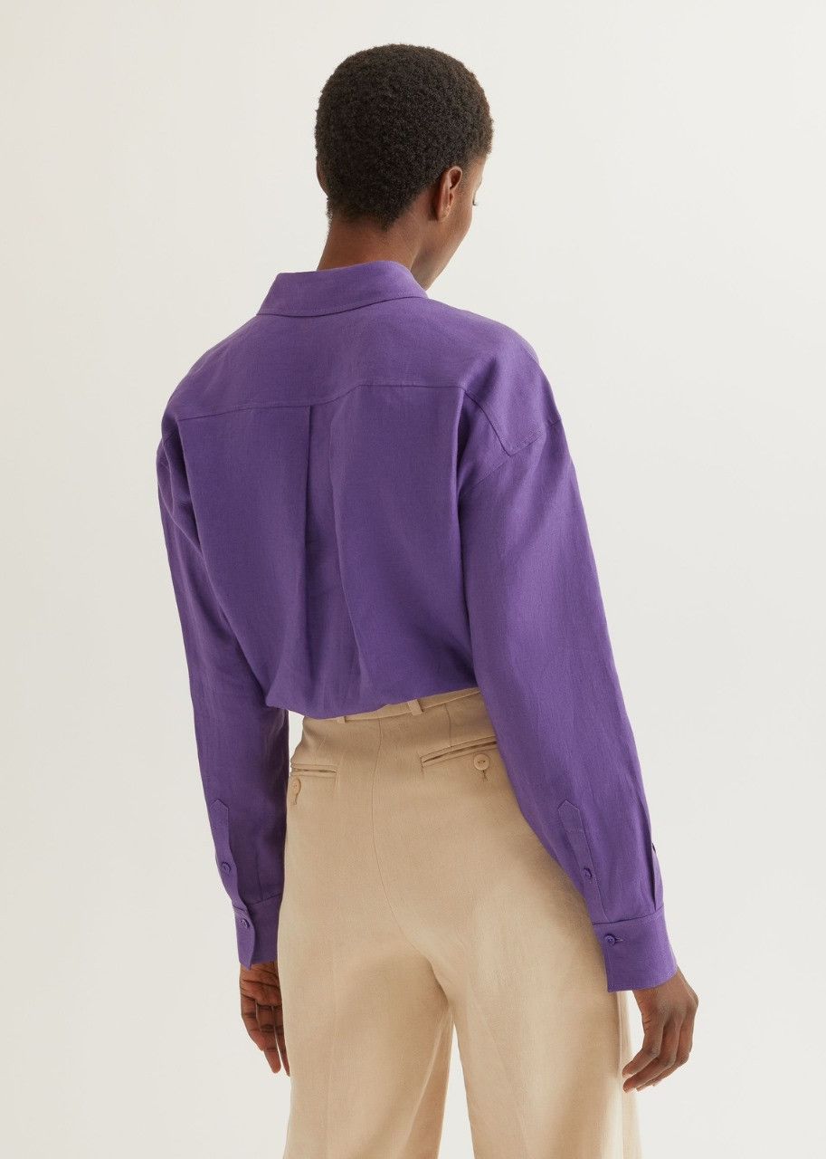Loro Piana o1srvl11e0524 Shirt in Purple Size S / US 4 / IT 40 - 3 Thumbnail