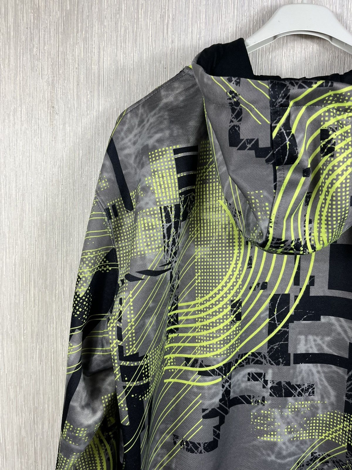 Oakley × Vintage Vintage Oakley y2k cyber patterned zip hoodie outdoor retro Size US L / EU 52-54 / 3 - 22 Thumbnail