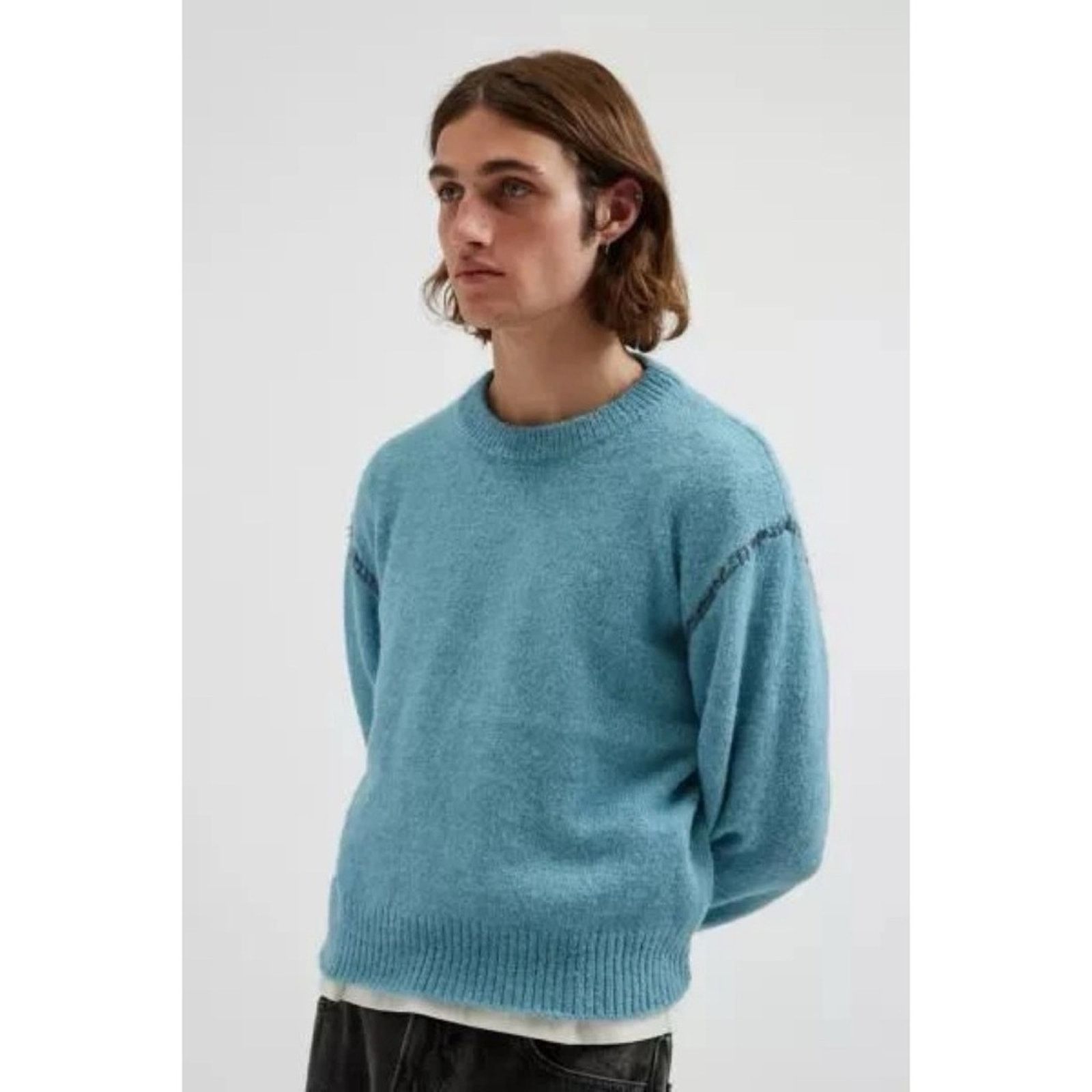 Urban Outfitters Urban Outfitters Hudson Shrunken Crew Neck Sweater XL Size US XL / EU 56 / 4 - 13 Thumbnail