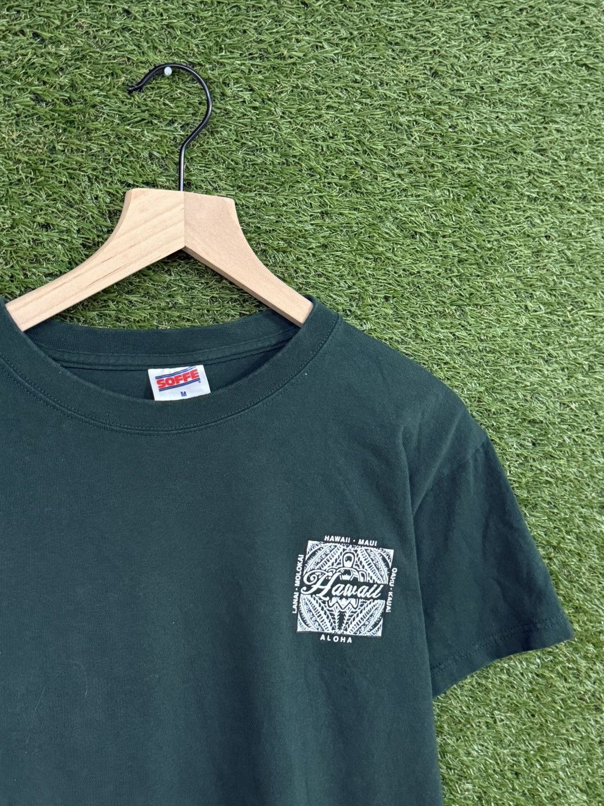 Soffe Vintage Soffe Made in USA Forest Green Hawaii Tee Medium Size US M / EU 48-50 / 2 - 4 Thumbnail