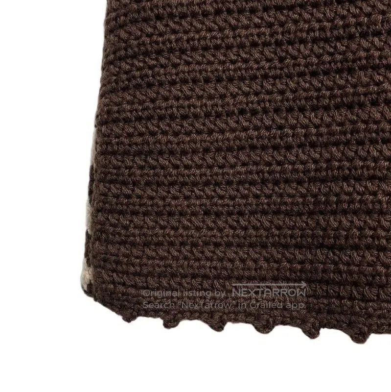 Miu Miu Miu Miu Brown Cotton Knitted Pullover . Size M / US 6-8 / IT 42-44 - 4 Thumbnail