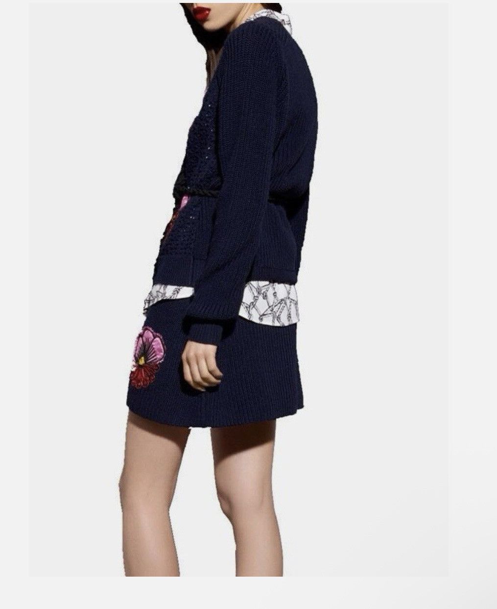 Kenzo KENZO Tanami Knit Pointelle Crewneck Pullover Sweater Size XS / US 0-2 / IT 36-38 - 3 Thumbnail