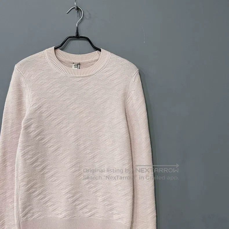 Hermes Hermes Pink Wool H Logo Embossed Knit Top Size XS / US 0-2 / IT 36-38 - 2 Thumbnail
