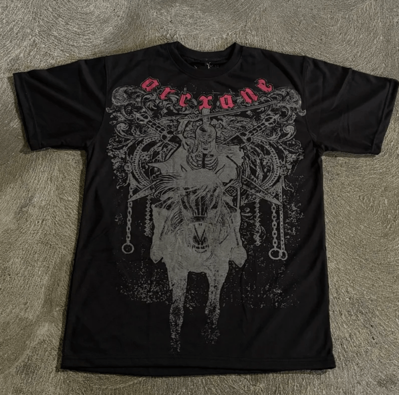 short sleeve men y2k Goth
