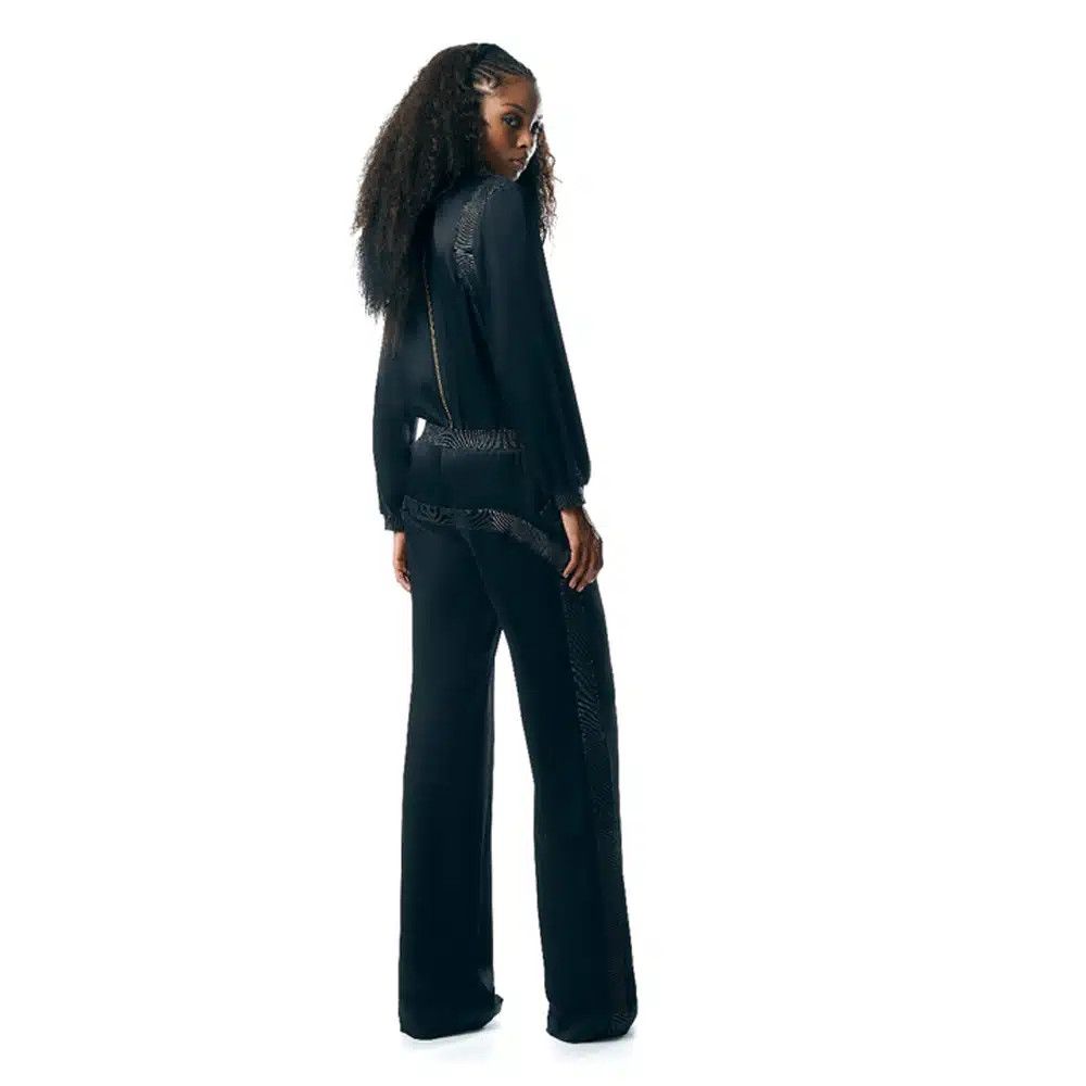 Tom Ford o1loc1c0625 PAW516 Wide Leg Pant in Black Size 26" / US 2 / IT 38 - 3 Thumbnail