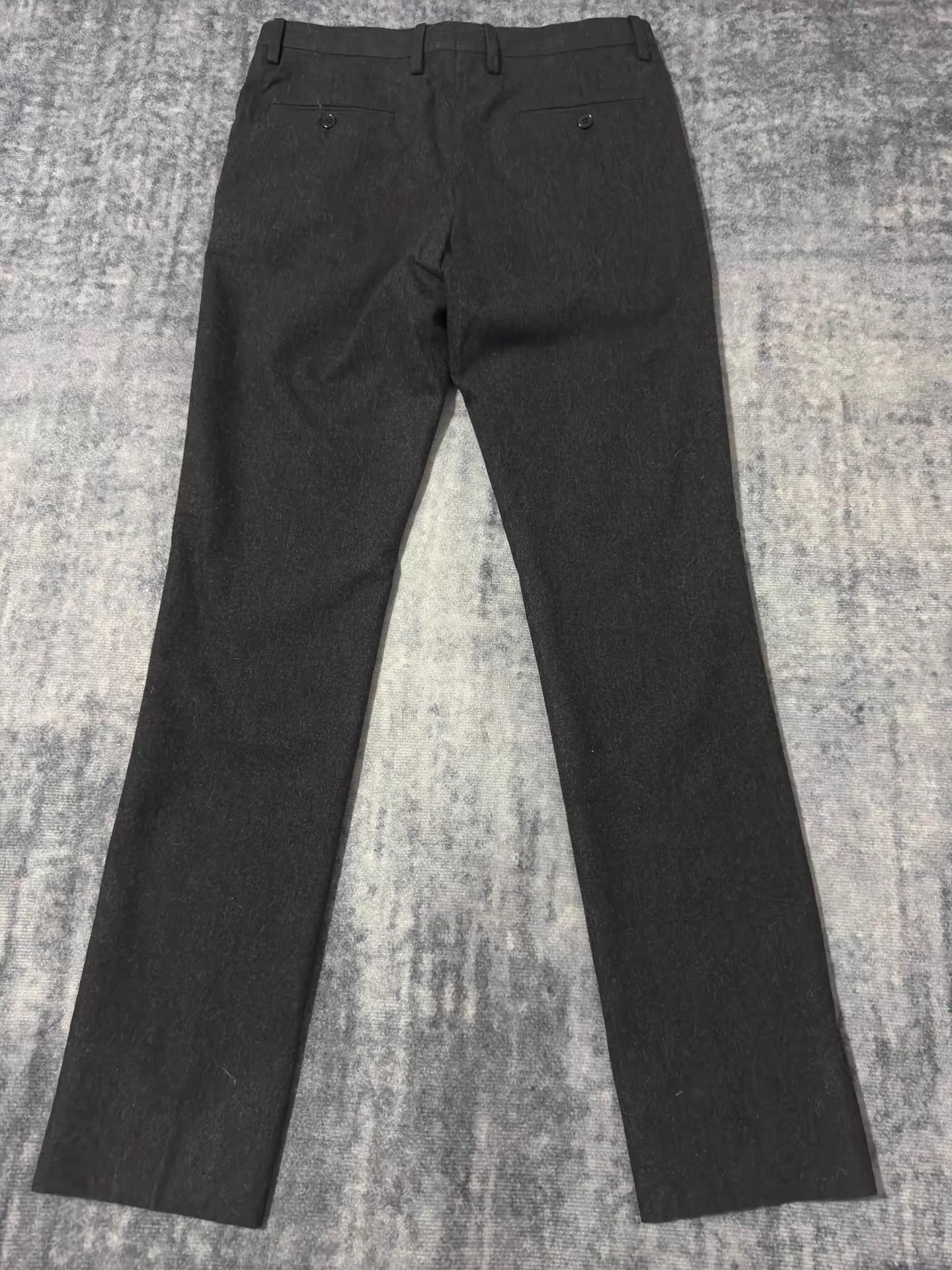 Saint Laurent Paris SLP 15FW Black/Gray Straight Wool Trousers 46 Size US 30 / EU 46 - 2 Thumbnail
