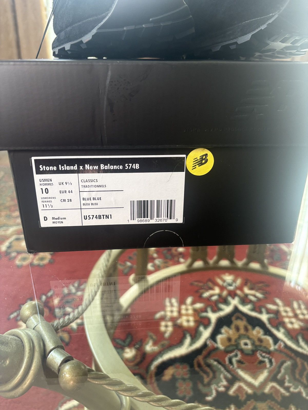 New Balance × Stone Island Stone Island x New Balance 574 Ghost Navy Size US 10 / EU 43 - 8 Thumbnail