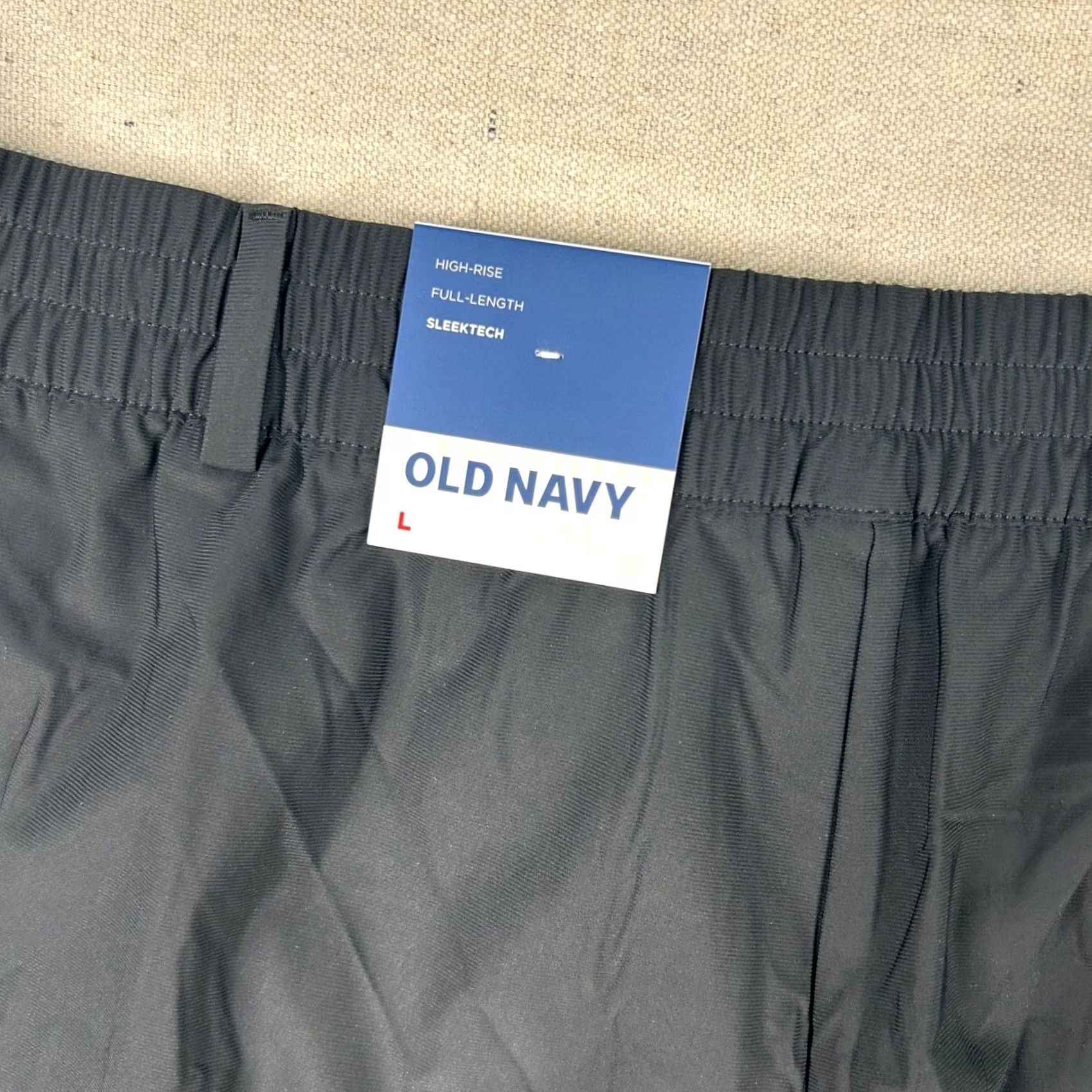 Old Navy Old Navy Pants Womens L Sleektech High Rise Full Length Go-Dry Wide Leg Black Size 36" / US 14 / IT 50 - 5 Thumbnail