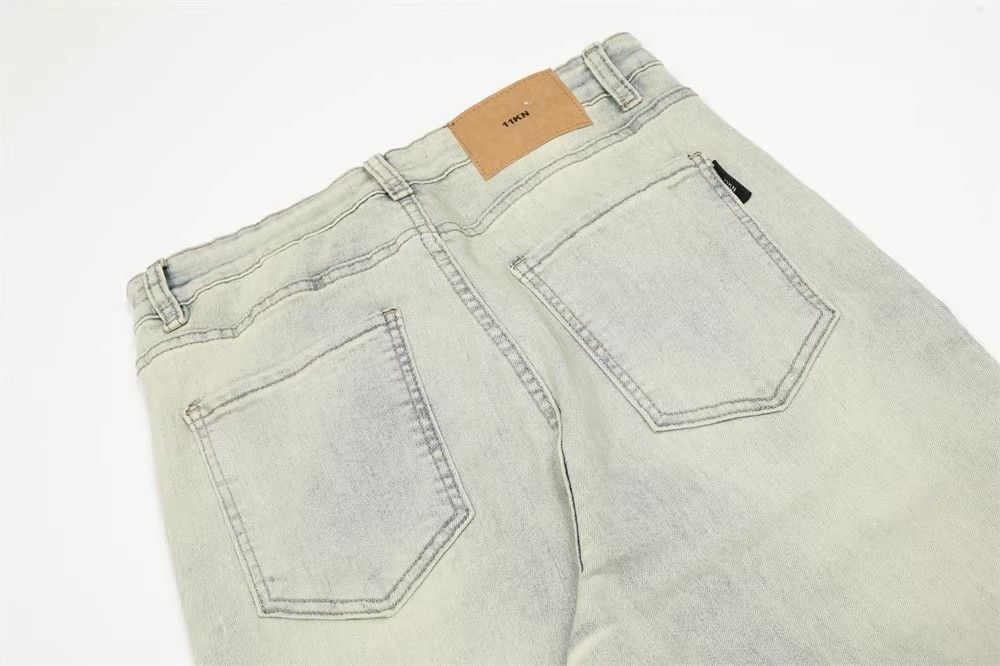 Japanese Brand × Jean Vintage stitching casual washed distressed jeans Size US 32 / EU 48 - 4 Thumbnail