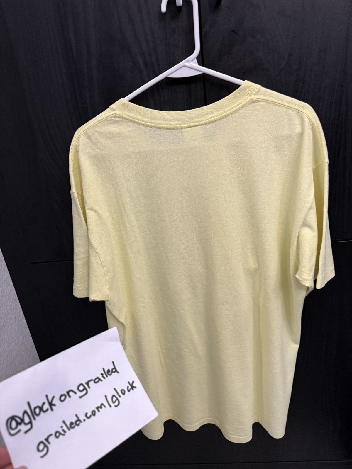 Louis Vuitton × Supreme Supreme LV Monogram Box Logo Yellow Cease And Desist Tee Size US XL / EU 56 / 4 - 3 Thumbnail