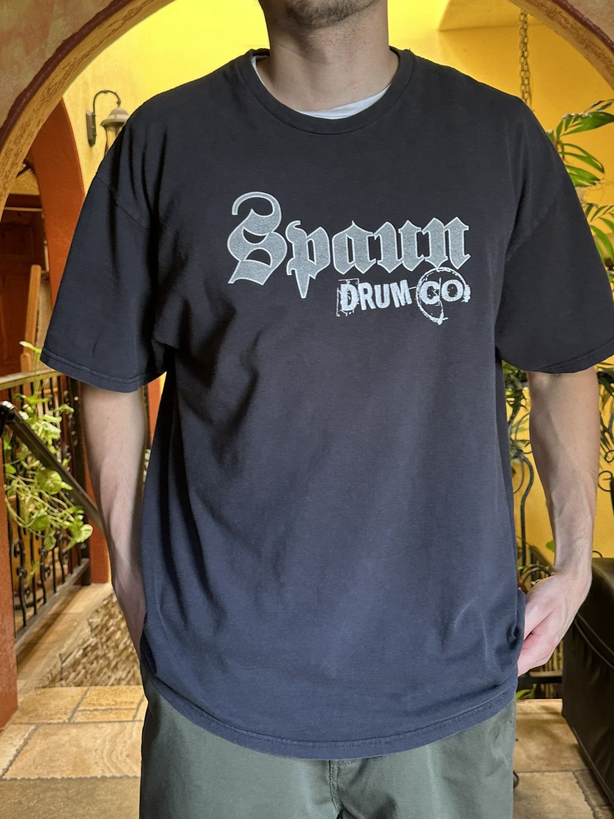 Band Tees × Vintage ⛓️ faded vintage Spaun Drum Co tee 2XL grunge punk Size US XXL / EU 58 / 5 - 1 Thumbnail