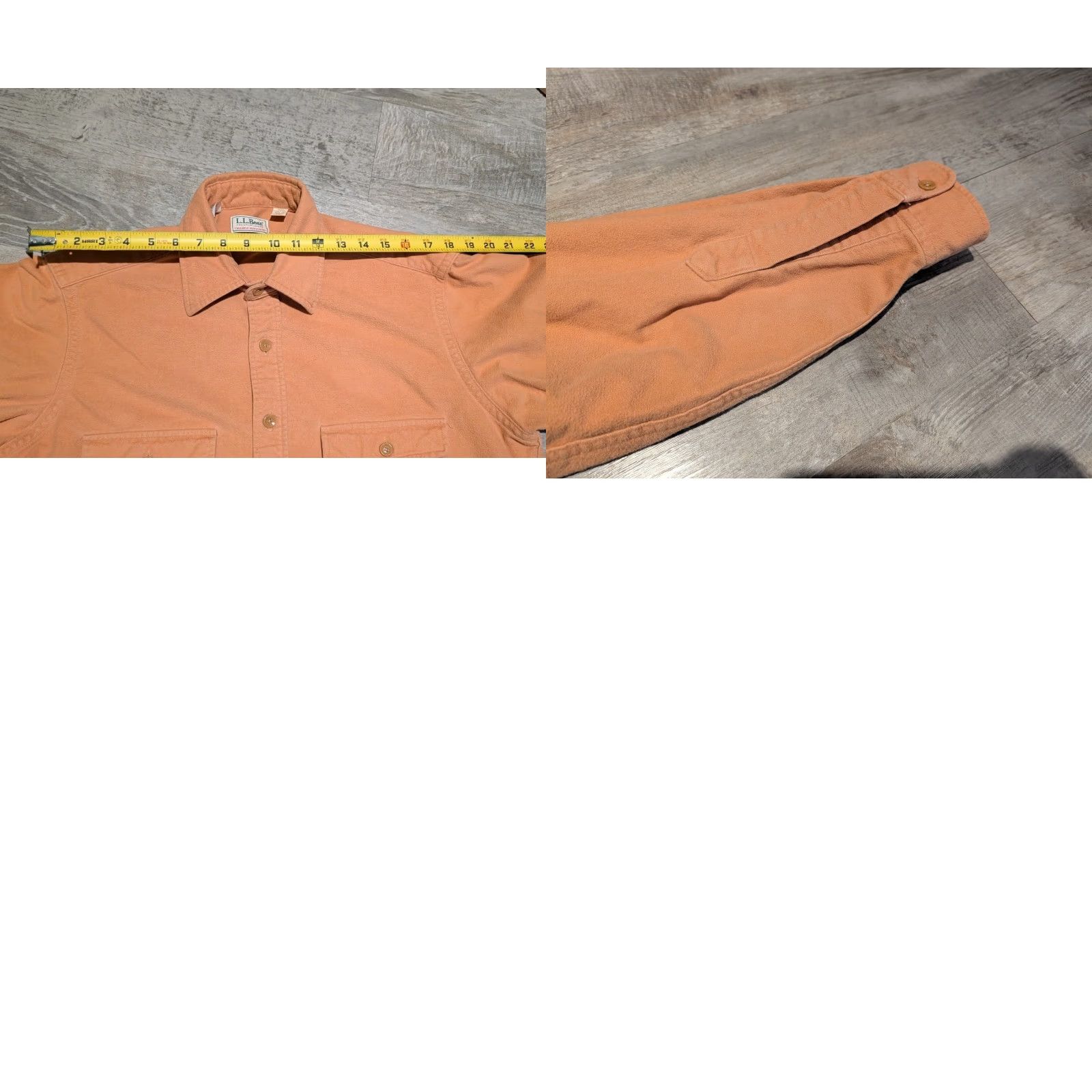 Vintage VINTAGE LL Bean Button-Up Shirt Mens Peach Chamois Cloth USA Made 16.5 L Tall Long Sleeve Solid Orange Size US L / EU 52-54 / 3 - 10 Thumbnail