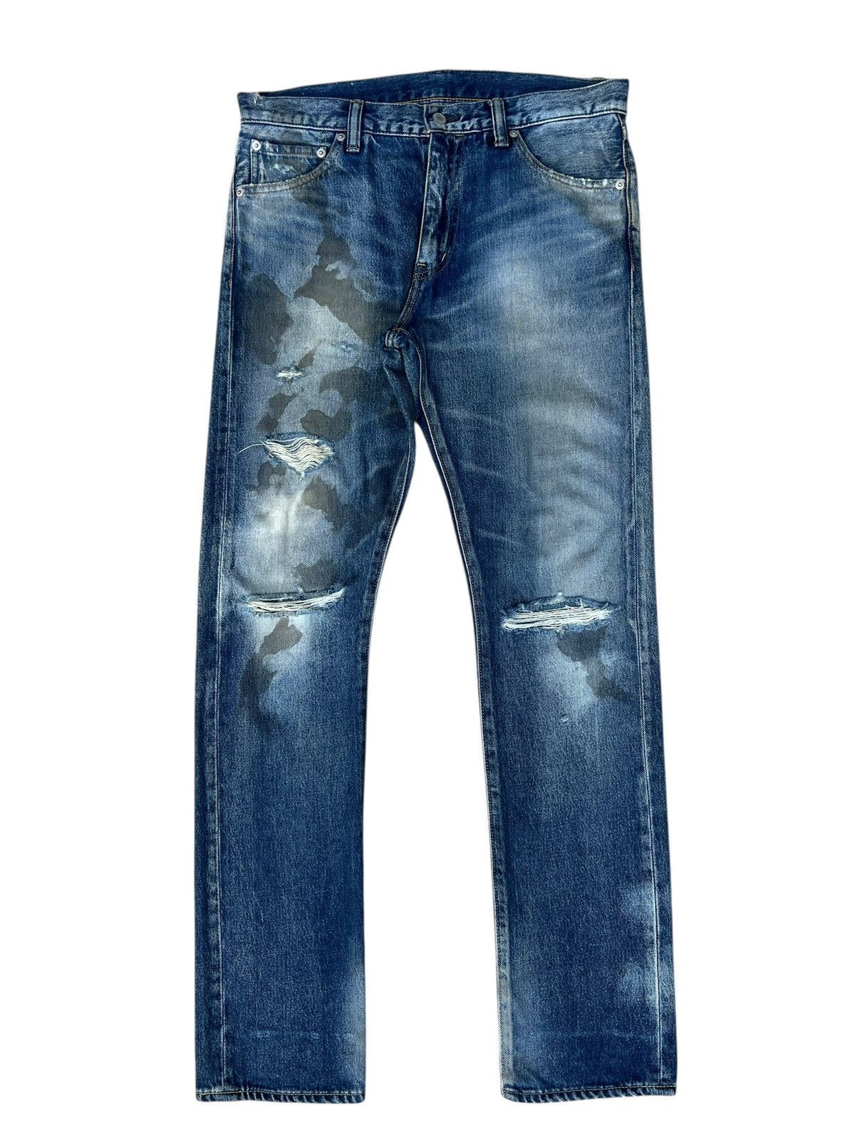 Swagger Swagger Japan Distressed Ripped Denim Jeans Size US 31 - 1 Thumbnail
