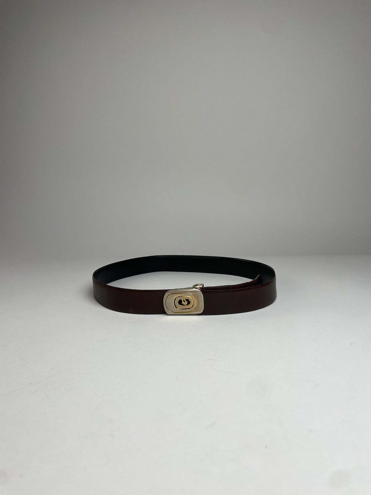 Dior Vintage Leather Belt Brown Size ONE SIZE - 1 Thumbnail