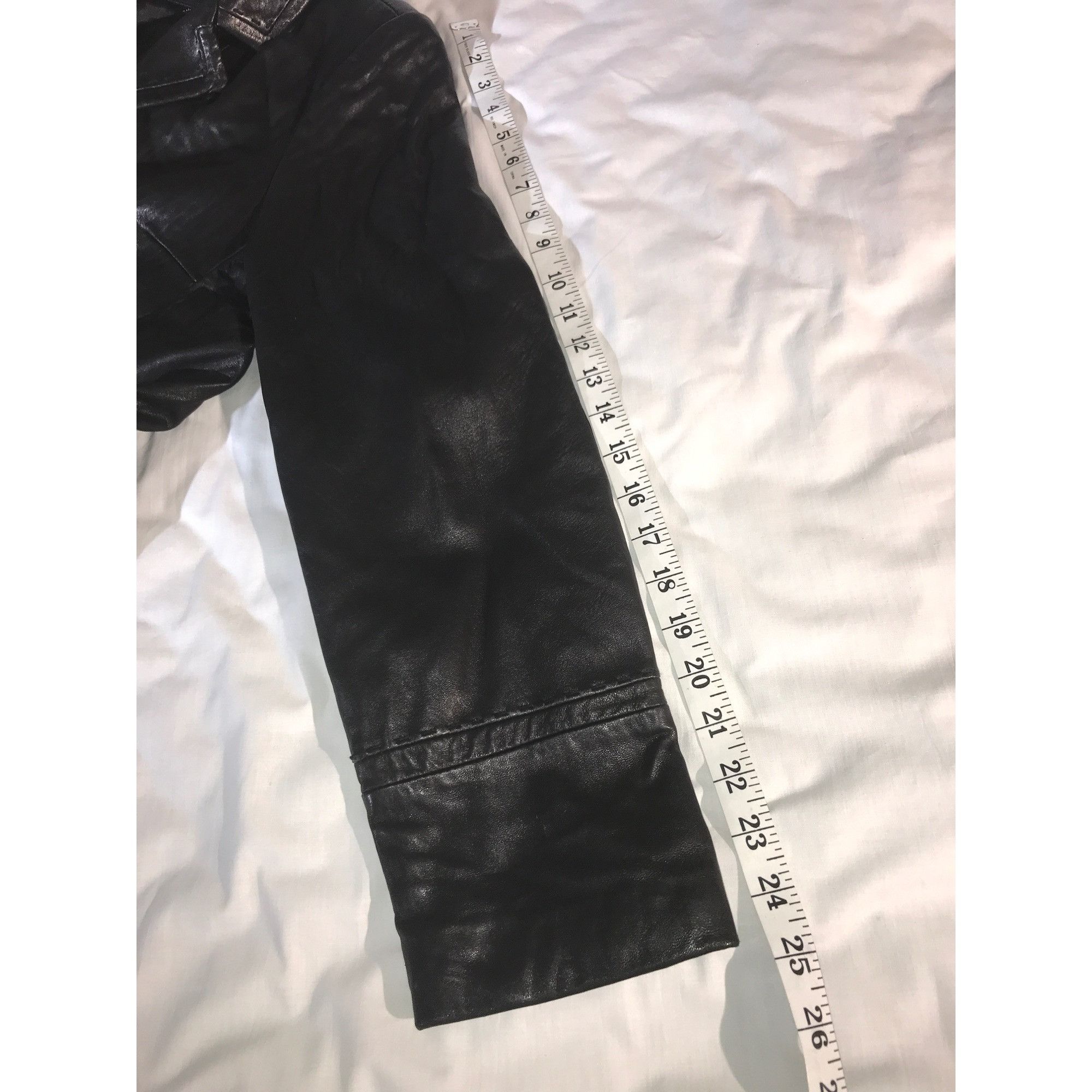 Jones New York Jones New York Women's Black Lambskin Leather Jacket Blazer Size XL / US 12-14 / IT 48-50 - 8 Thumbnail
