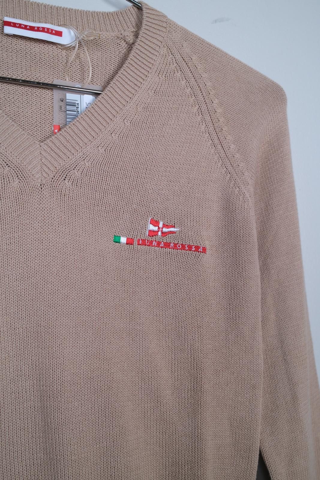 Prada 00's Prada Luna Rossa Knit V-Neck Sweater Size ONE SIZE - 3 Thumbnail