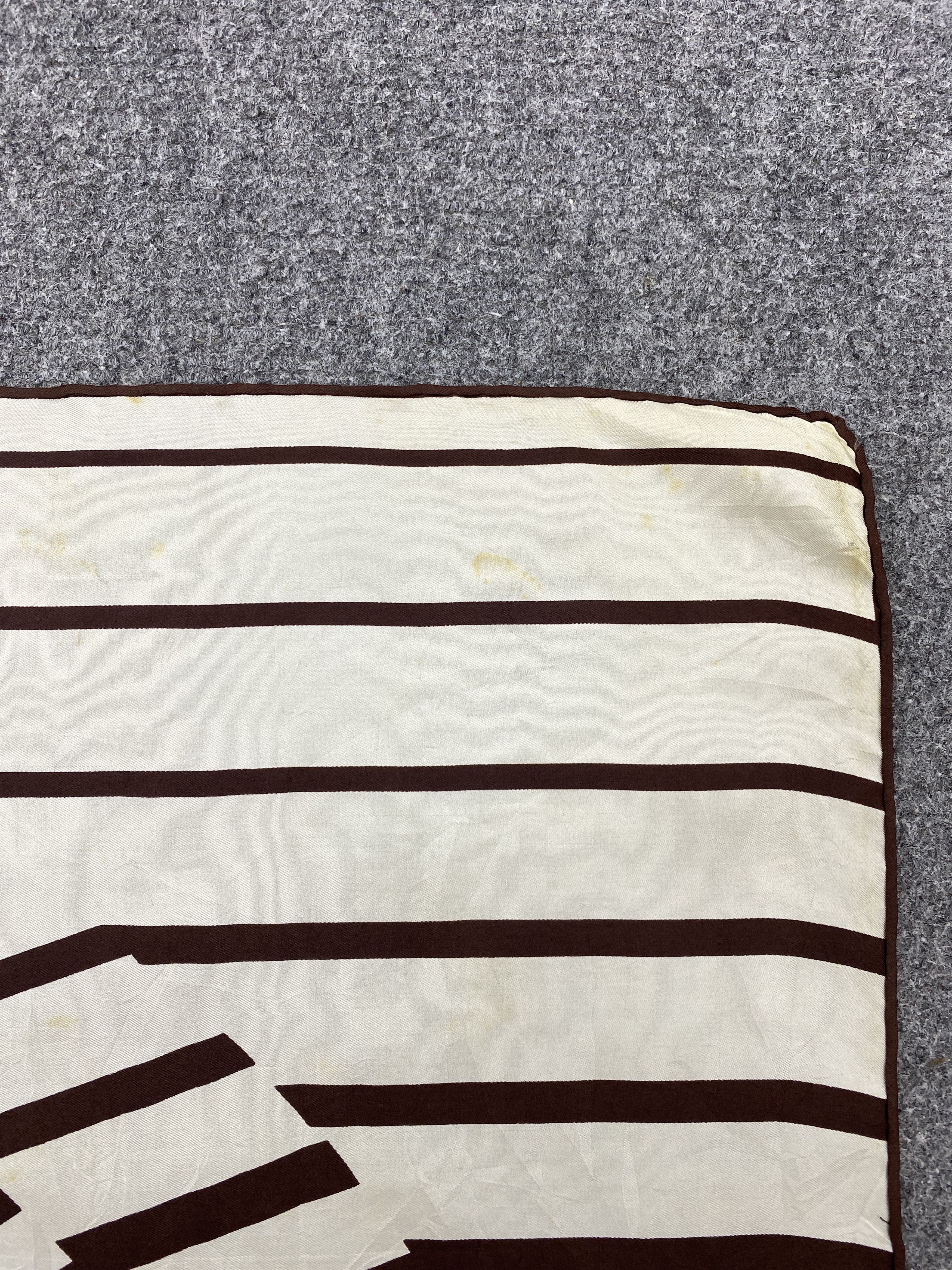 Pierre Cardin Pierre Cardin Stripes Silk Scarf / Silk Shawl SN0237 Size ONE SIZE - 7 Thumbnail