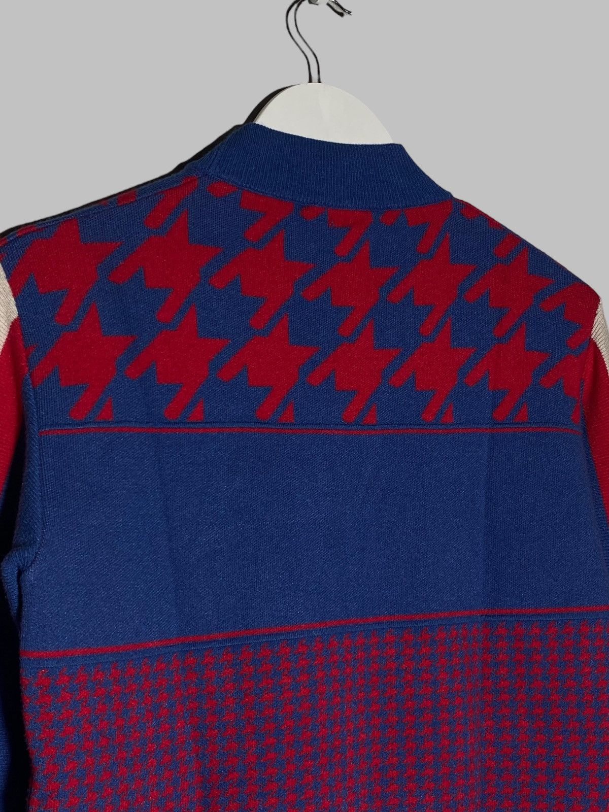 JET SET Jet Set St. Moritz Houndstooth Pattern Mock Neck Sweater Size US M / EU 48-50 / 2 - 14 Thumbnail