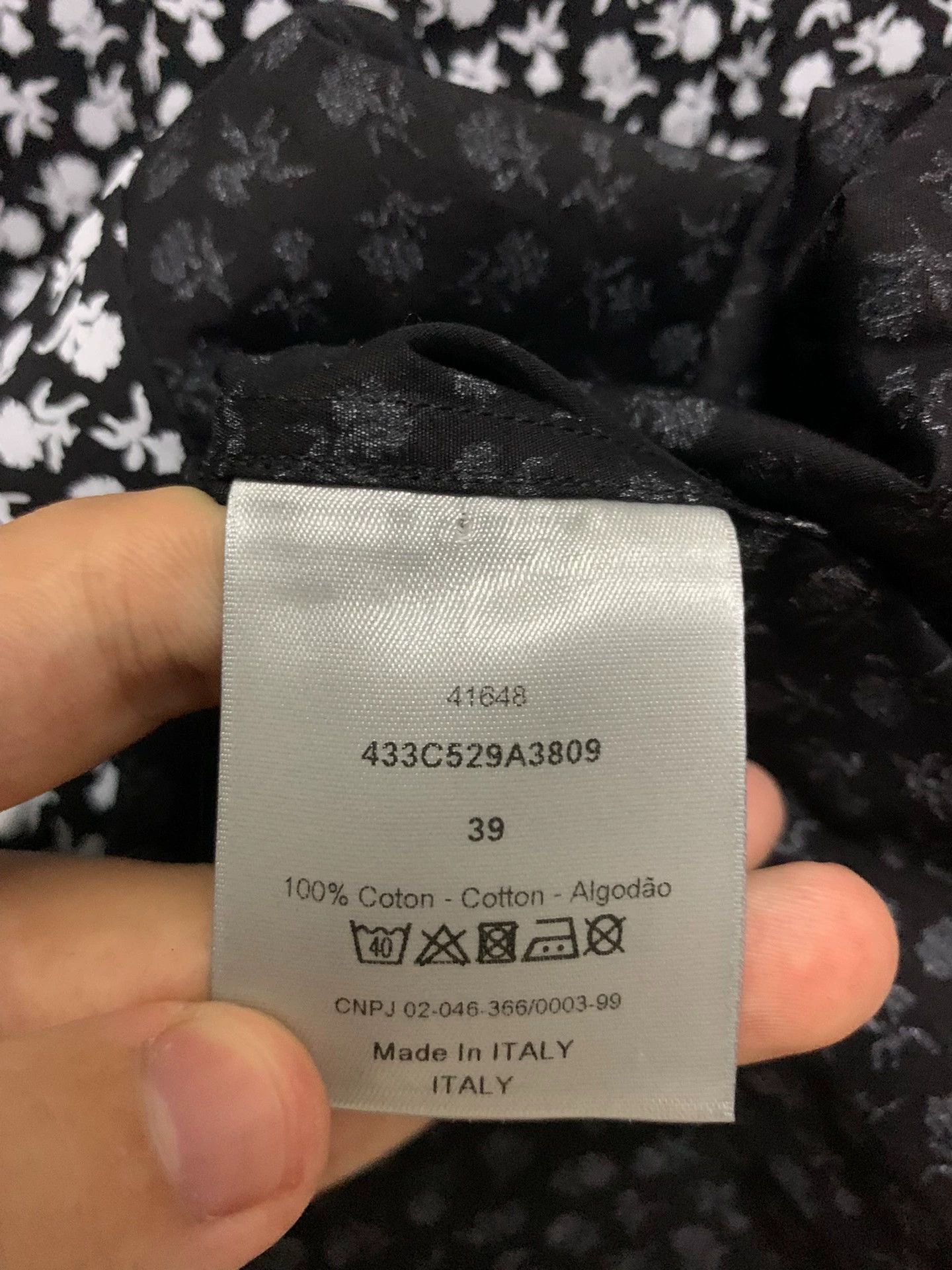 Dior Dior Homme 16FW Roses All Over Print Shirt 39 Size US M / EU 48-50 / 2 - 4 Thumbnail