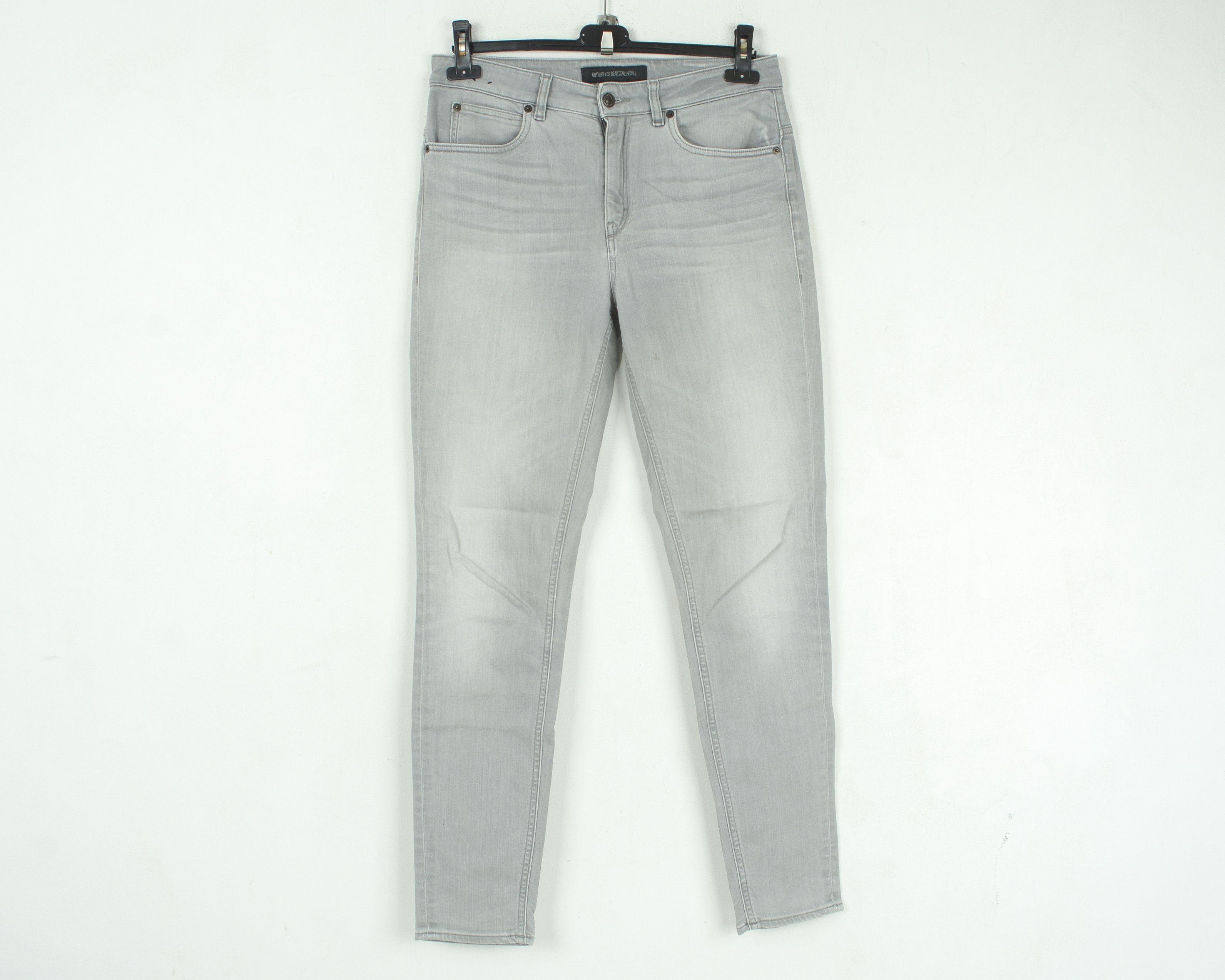 DRYKORN W31 L34 Jeans Denim Pants Trousers Skinny Slim Fit Zip Grey Size US 31 - 1 Thumbnail