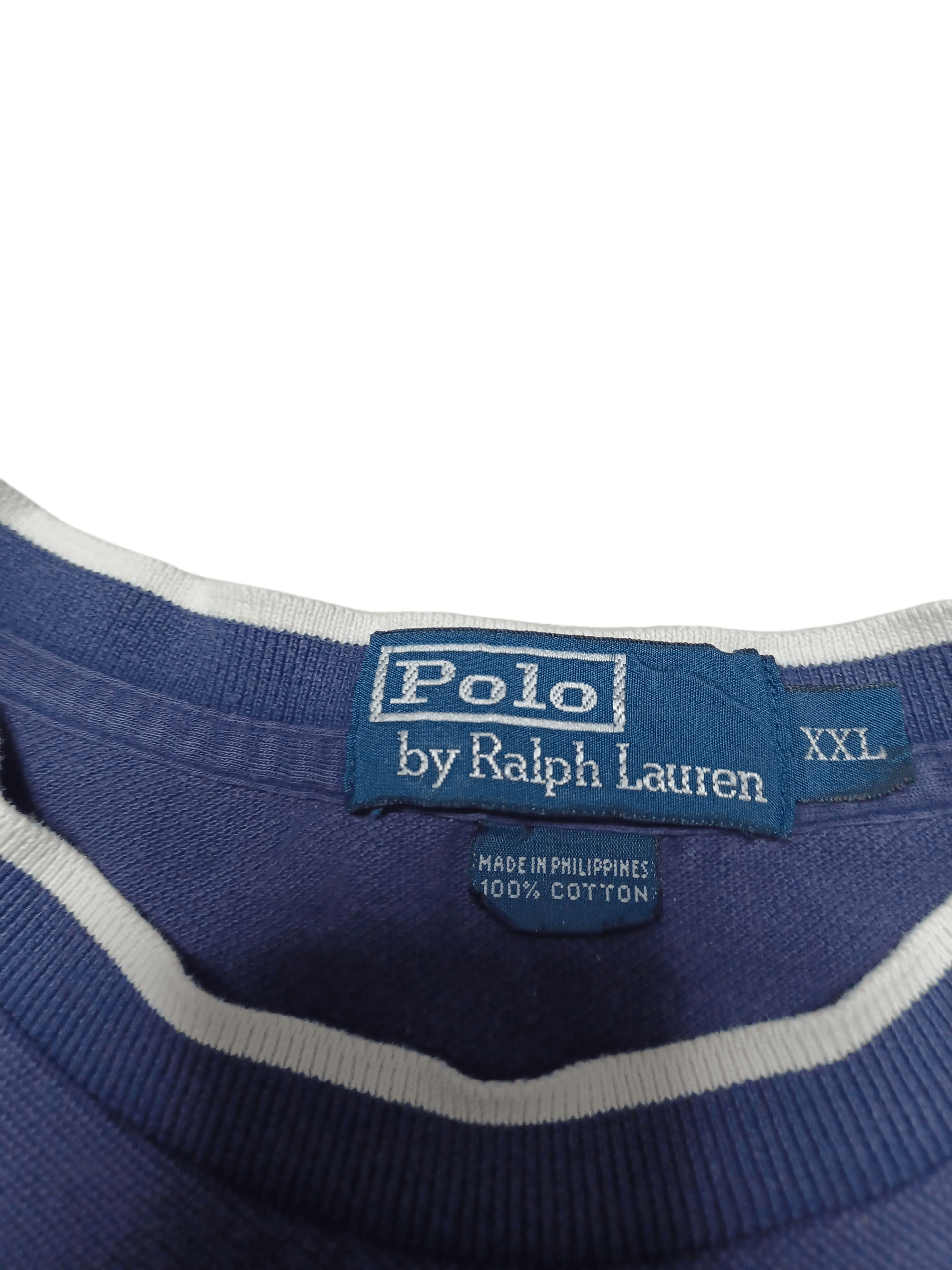Polo Ralph Lauren POLO RALPH LAUREN VINTAGE 1989 LUXURY SINGLE STITCH TEE Size US XXL / EU 58 / 5 - 5 Thumbnail
