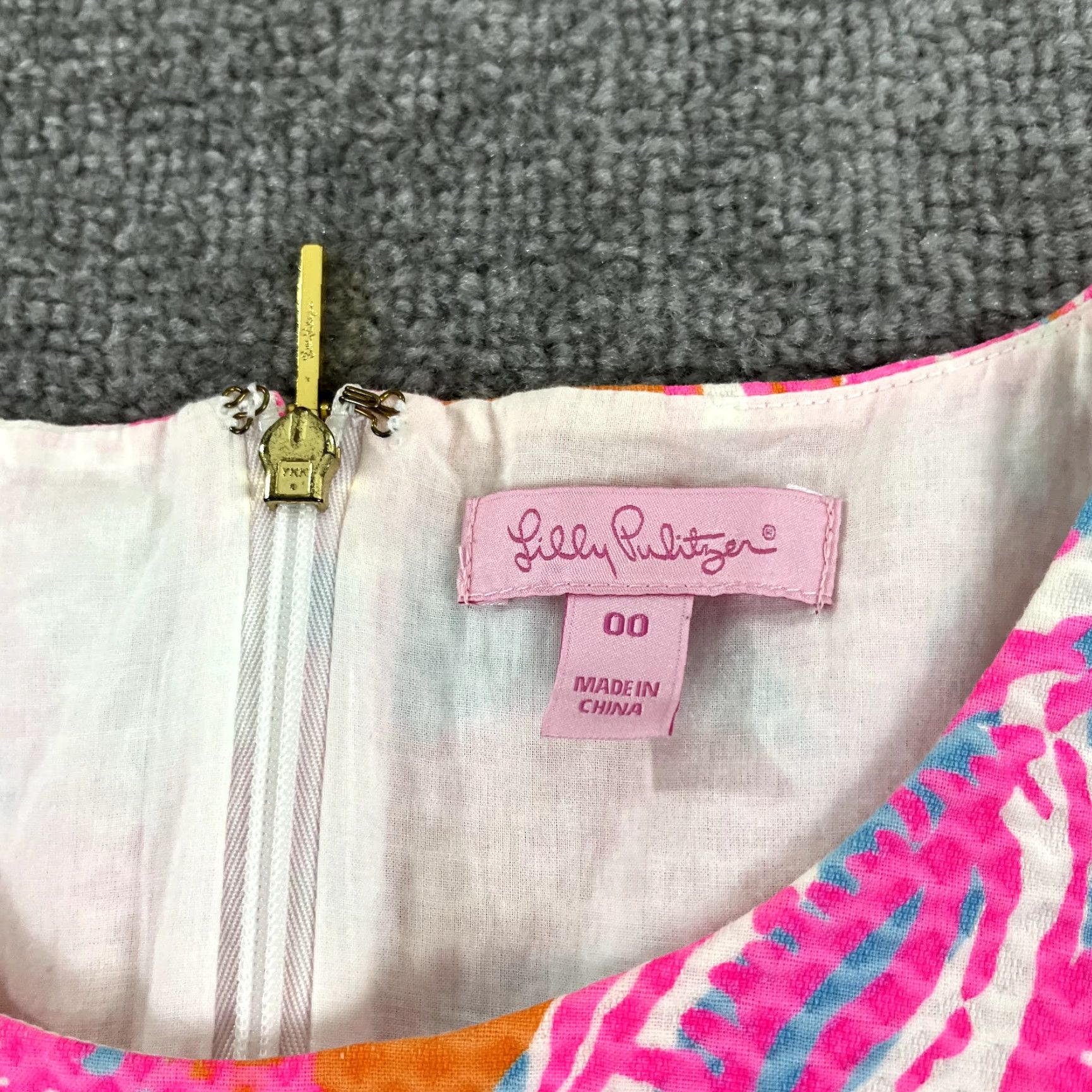 Lilly Pulitzer VINTAGE Lilly Pulitzer Dress Women Size 00 Iggy Shorely Feeling Tanked Cut Shift Pique Size S / US 4 / IT 40 - 3 Thumbnail