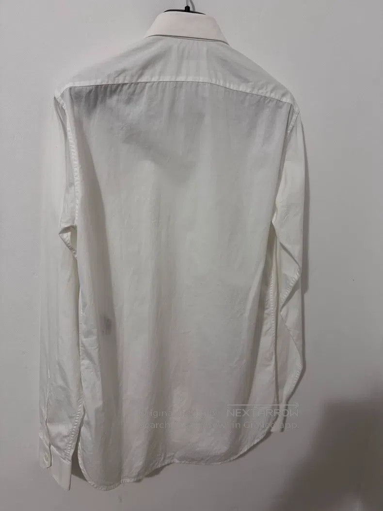 Saint Laurent Paris Saint Laurent Paris size 37 Pure white ruffled basic blous Size US S / EU 44-46 / 1 - 4 Thumbnail