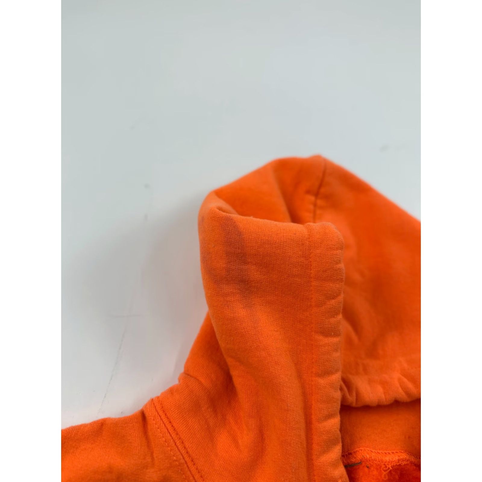 Vintage Lonely Ghost Hoodie Sweatshirt Kangaroo Pocket Graphic Print Orange Medium Mens Size US M / EU 48-50 / 2 - 4 Thumbnail