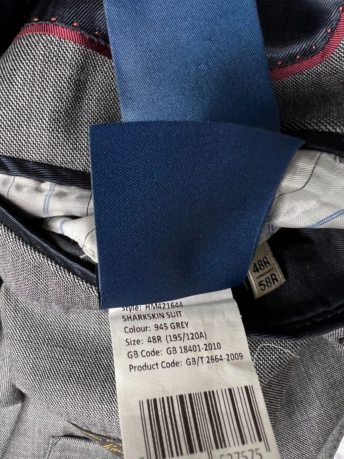 Hackett × Loro Piana Hackett Mayfair ing Loro Piana 120's Wool Grey Blazer Size 48R - 20 Thumbnail