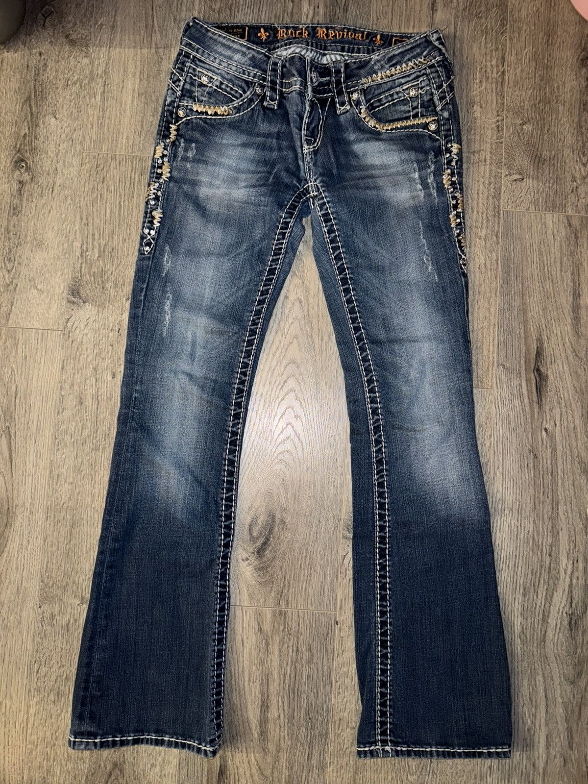 Rock Revival ROCK REVIVAL AMY BOOT - Early 2000’s Low-waisted Boot Jeans Size 26" / US 2 / IT 38 - 7 Thumbnail