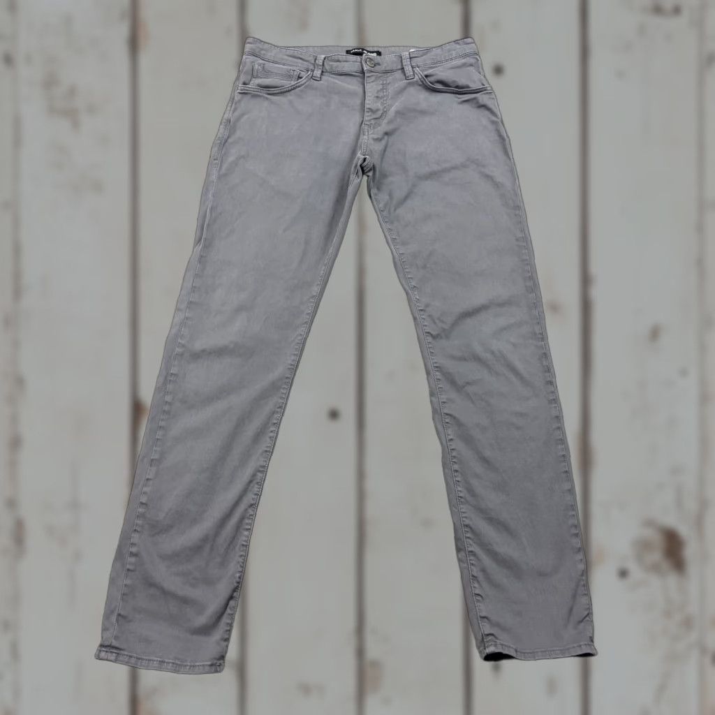 Mavi Mavi Pants Mens 33 Gray Slim Leg Stretch Chino 5 Pocket Jake Straight Stretch Casual Size US 33 - 1 Thumbnail