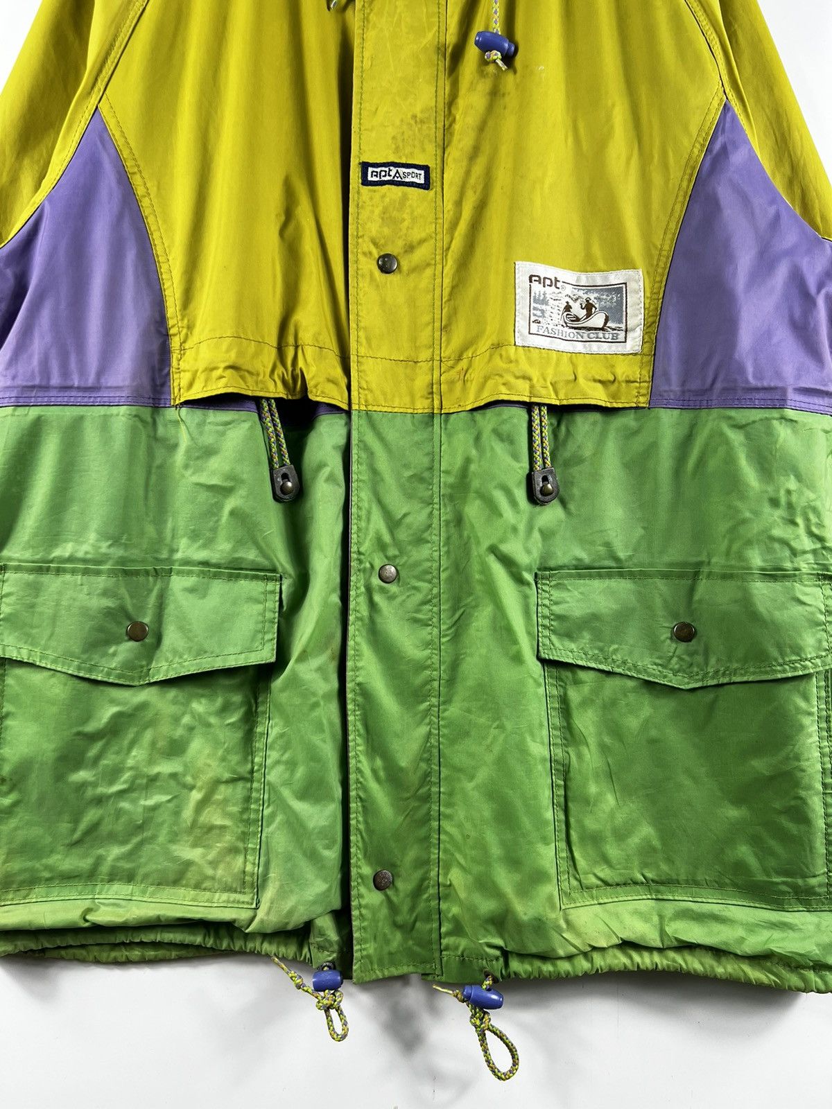 Apt. 9 × Japanese Brand 🔥Vtg. Waterproof APT SPORT ART COLLECTION COLOR BLOCK Size US L / EU 52-54 / 3 - 4 Thumbnail