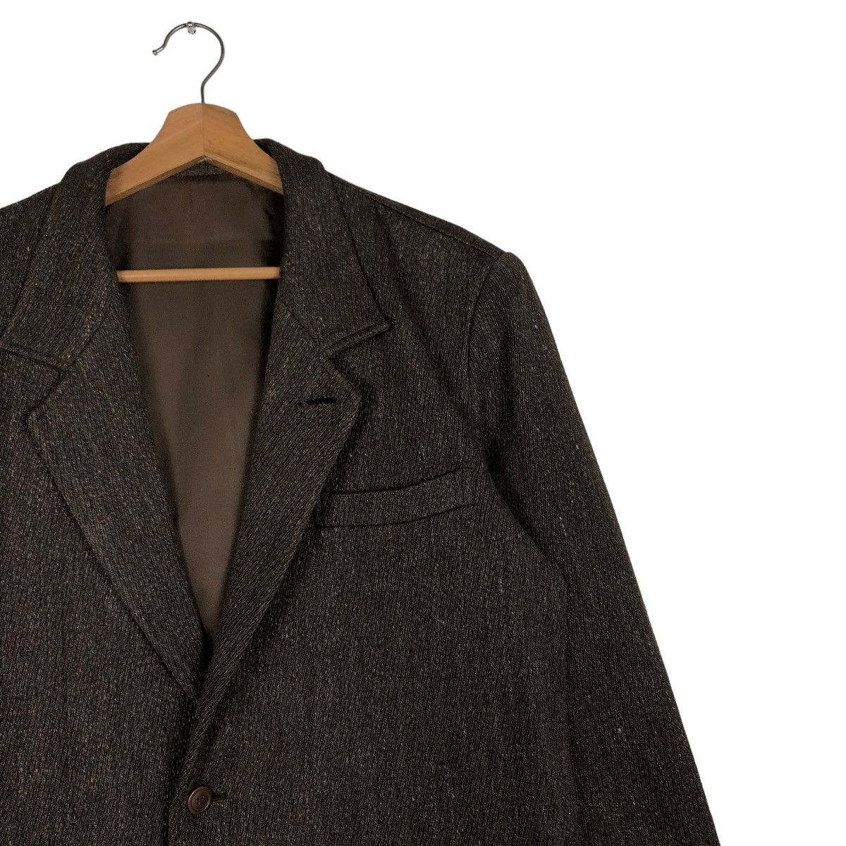 Issey Miyake 🔥VINTAGE ISSEY MIYAKE MEN WOOL HERRINGBONE DOUBLE BREAST Size US S / EU 44-46 / 1 - 8 Thumbnail