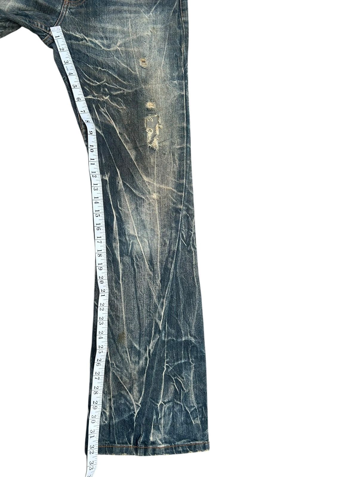 Kapital FLARE Antful Jeans Japanese Distressed Dirty Denim Jeans Size US 32 / EU 48 - 24 Thumbnail